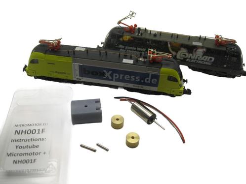 micromotor NH001F motor ombouwset voor Hobbytrain 10105,, Hobby en Vrije tijd, Modeltreinen | N-Spoor, Gelijkstroom, Overige typen