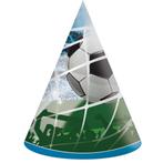 Voetbal Feesthoedjes 6st, Hobby en Vrije tijd, Nieuw, Verzenden