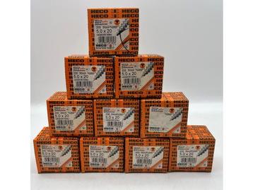 Veiling -  Heco schroeven 2000 stuks 5,0x20mm (T25) verzinkt