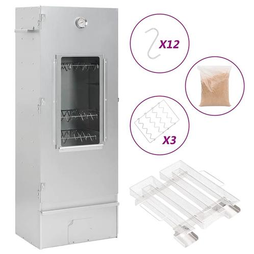 vidaXL BBQ-rookoven met koude rookgenerator gegalvaniseerd, Elektronische apparatuur, Overige elektronische apparatuur, Nieuw