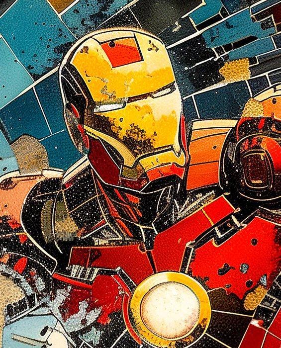 David Law - Iron Man X - Format XL 60x60, Antiek en Kunst, Kunst | Designobjecten