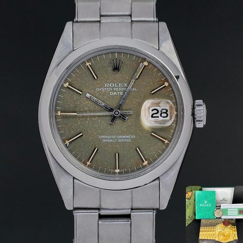 Rolex Oyster Perpetual Date 34 1500 uit 1969, Handtassen en Accessoires, Horloges | Antiek, Verzenden
