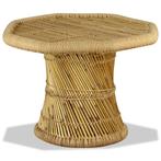 vidaXL Table basse bambou octogonale 60 x 60 x 45 cm, Neuf, Verzenden