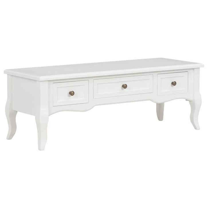 Tv-meubel wit - OP=OP - Praktisch en Elegant! (tv meubel), Huis en Inrichting, Kasten |Televisiemeubels, 25 tot 50 cm, Nieuw, Grenenhout