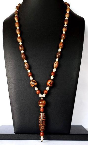 Beschermkettje – DZi-amulet - Ketting met hanger