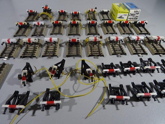 Märklin H0 - Modeltreinsporen (33) - 33 stootblokken M spoor, Hobby en Vrije tijd, Modeltreinen | H0