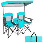 Tweedekans | Luxe 2-Persoons Campingstoel met Verstelbare, Tuin en Terras, Tuinsets en Loungesets, Ophalen of Verzenden, Nieuw