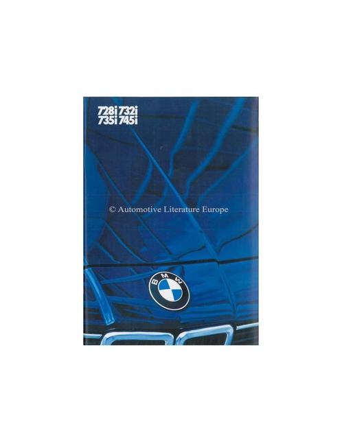 1984 BMW 7 SERIE BROCHURE NEDERLANDS, Livres, Autos | Brochures & Magazines, Enlèvement ou Envoi