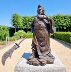 sculptuur, Guan Yu - Chinese emporer - 34 cm - Brons