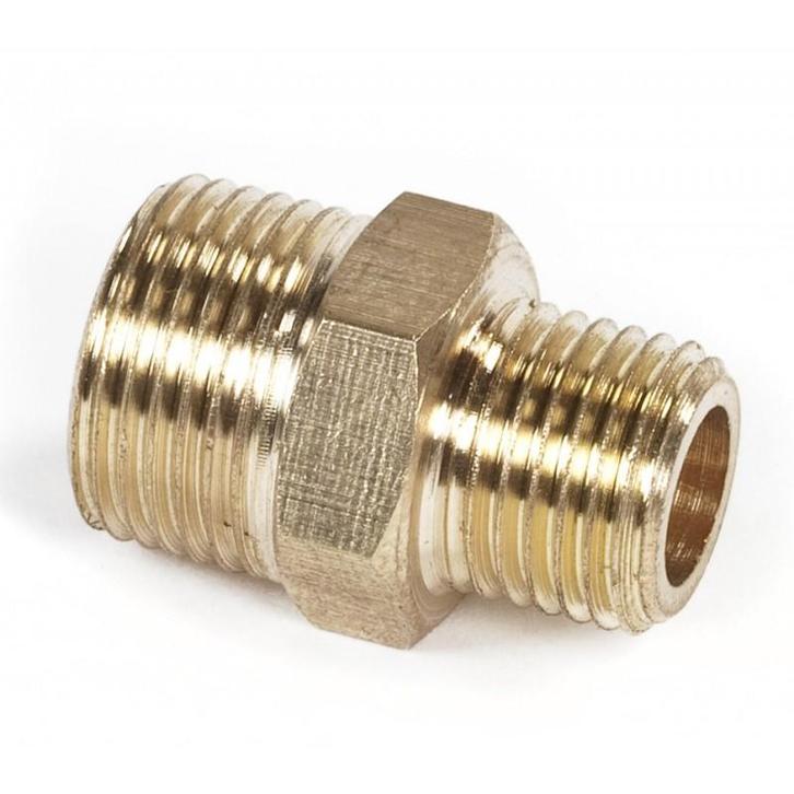 Messing verloopnippel 3/8 x 1/4 buitendraad voor mobiele, Doe-het-zelf en Bouw, Gereedschap | Overige machines, Ophalen of Verzenden