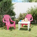 vidaXL Kindertuinstoelen 2 st hout-look 37x34x44 cm, Tuin en Terras, Verzenden, Nieuw