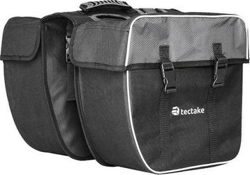 2dekans | TecTake - Dubbele Fietstas - 35 l - Zwart/Grijs beschikbaar voor biedingen