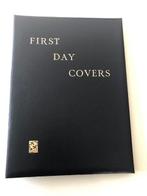 Accessoires - 4x albums FDC Davo luxe sans numéro + contenu, Gestempeld