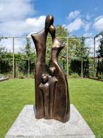 Sculpture, gezin twee kinderen - 36 cm - Bronze