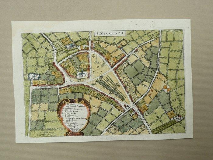 België - Sint-Niklaas; J. Blaeu - S. Nicolaes - 1649, Livres, Atlas & Cartes géographiques