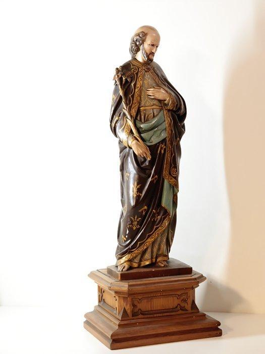 Religieuze beeldhouwwerk – Sint-Jozef - 68 cm - Hout -, Antiek en Kunst, Kunst | Niet-Westerse kunst