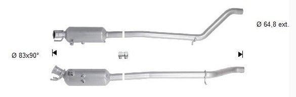 Roetfilter Mercedes W176 / W246 / CLA, Autos : Pièces & Accessoires, Systèmes d'échappement, Envoi