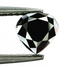 Diamant - 1.02 ct - Peer Briljant - Natural Fancy Black -, Nieuw