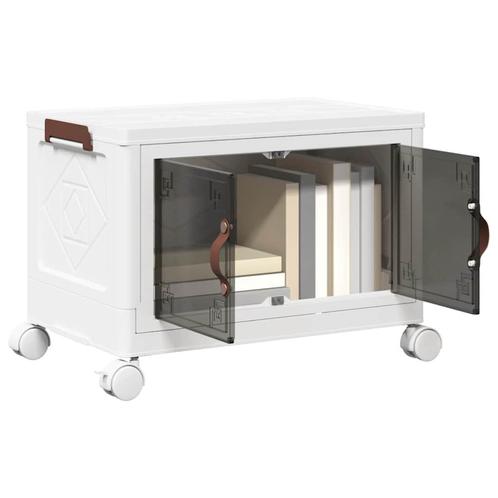 vidaXL Opbergbox stapelbaar met wielen 28 L 48,5x29,5x33 cm, Doe-het-zelf en Bouw, Gereedschap | Handgereedschap, Nieuw, Verzenden