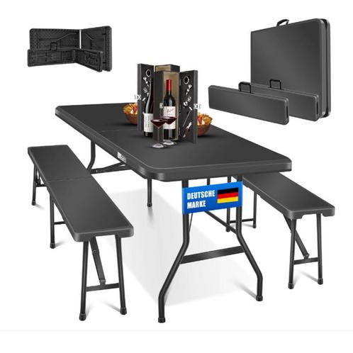 Tuintafel met twee banken - buffettafel / picknicktafel -, Tuin en Terras, Tuinsets en Loungesets, Verzenden
