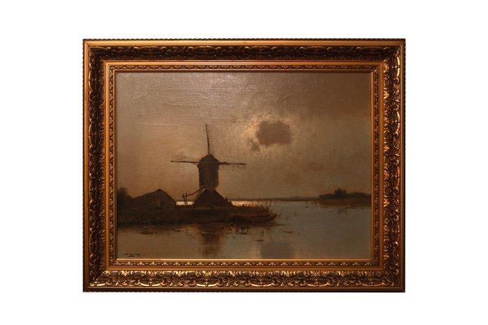 Jan Knikker Sr. (1889-1957) - Groot en Sfeervol, Antiek en Kunst, Kunst | Schilderijen | Klassiek