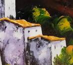 NOLAC - NOLAC - Les oliviers bleus (61x50 cm) - Acrylique, Antiek en Kunst