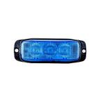 3-LED Blauwe flitser - R65 / R10 certificering, Verzenden