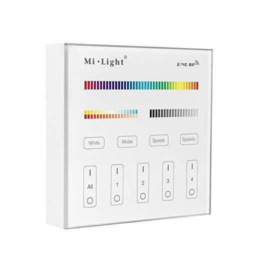 Wandbediening slimme verlichting - 4 groepen - RGB+, Huis en Inrichting, Lampen | Overige, Verzenden