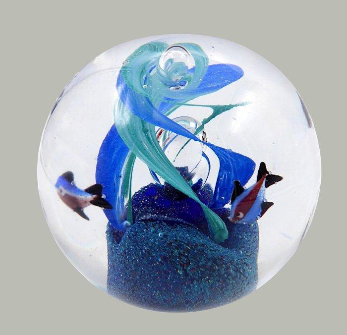 Fermacarte Originale - sculptuur, The Ocean - 90 mm - Glas, Antiek en Kunst, Antiek | Glaswerk en Kristal