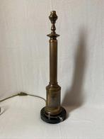 Bureaulamp - Lamp met gecanneleerde schacht en marmeren voet, Antiek en Kunst