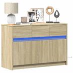vidaXL Tv-meubel met LED 91x34x61 cm bewerkt hout sonoma, Verzenden, Nieuw