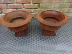 Jardinière (2) - Fonte - Deux vases de jardin français
