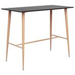 vidaXL Table de bar Noir 120x60x105 cm, Verzenden