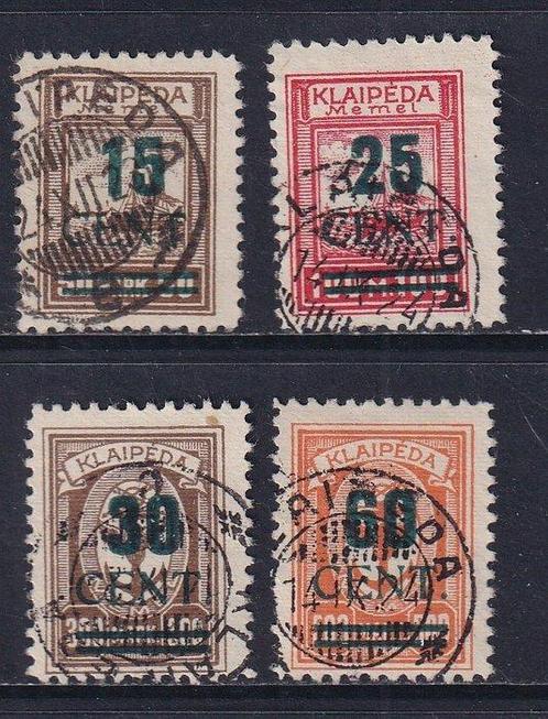 Memel 1923 - Grünaufdruck in Type I ATTEST: Huylmans BPP,, Postzegels en Munten, Postzegels | Europa | Duitsland