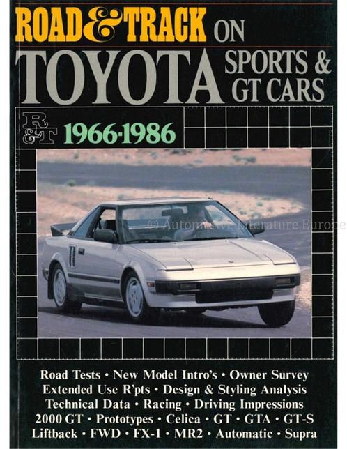ROAD & TRACK ON TOYOYTA SPORTS & GT CARS 1966 - 1986, Boeken, Auto's | Boeken, Ophalen of Verzenden