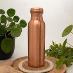 Puur koperen waterfles mat geëtst patroon ± 750 ml (zware, Ophalen of Verzenden, Nieuw