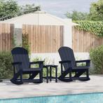 vidaXL Adirondack Schommelstoelen 2 pcs Marineblauw 73.5 x, Verzenden, Nieuw
