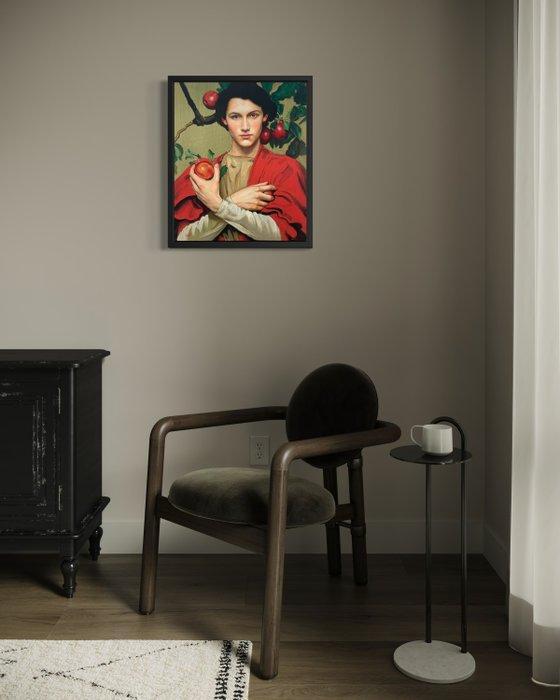 Per Vilt - Apple Thief, Antiek en Kunst, Kunst | Schilderijen | Modern