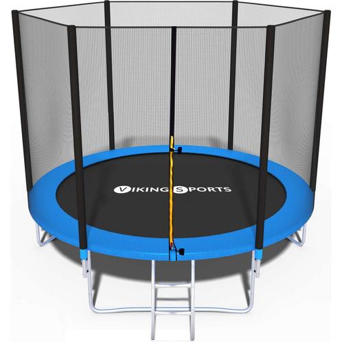 Trampoline 244 cm met veiligheidsnet - blauw, Kinderen en Baby's, Speelgoed | Buiten | Trampolines, Nieuw, Ophalen of Verzenden