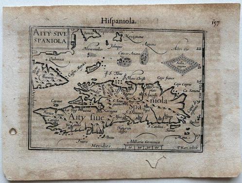 Haïti, Dominicaanse Republiek - Hispaniola; P. Bertius, naar, Boeken, Atlassen en Landkaarten