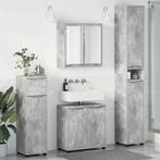 vidaXL Badkamermeubel Set met lade 4 pcs Beton Grijs Bewerkt, Huis en Inrichting, Verzenden, Nieuw