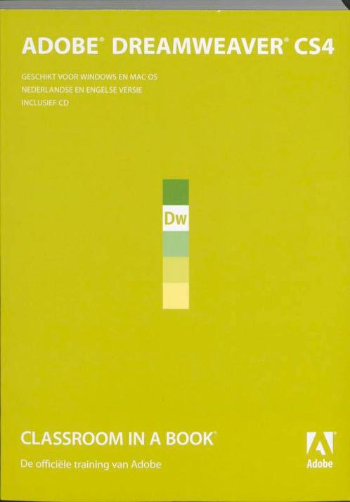 Adobe Dreamweaver CS4 Classroom in a Book / Classroom in a, Boeken, Informatica en Computer, Gelezen, Verzenden