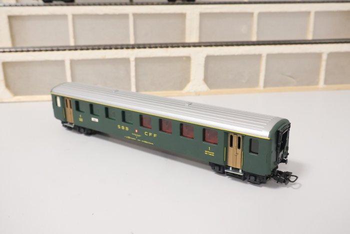 HAG H0 - 415-410 - Modeltrein personenwagen (3) - SBB-CFF, Hobby en Vrije tijd, Modeltreinen | H0