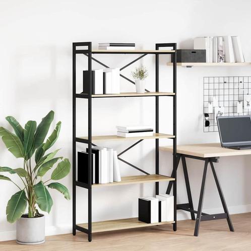 vidaXL Boekenkast Sonoma eiken 80 x 30 x 153 cm Bewerkt hout, Huis en Inrichting, Kasten | Boekenkasten, Nieuw, Verzenden