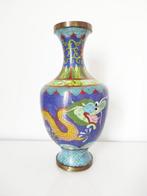 Vaas - Emaille - China - Draken en Parel (Zonder, Antiek en Kunst