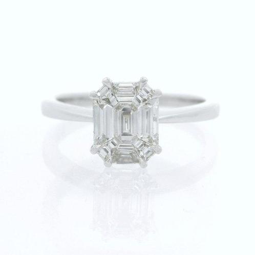 Ring - 18 karaat Witgoud -  0.56ct. tw. Diamant (Natuurlijk), Handtassen en Accessoires, Ringen