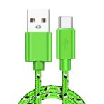 USB-C Oplaadkabel 1 Meter Gevlochten Nylon - Tangle, Verzenden, Nieuw