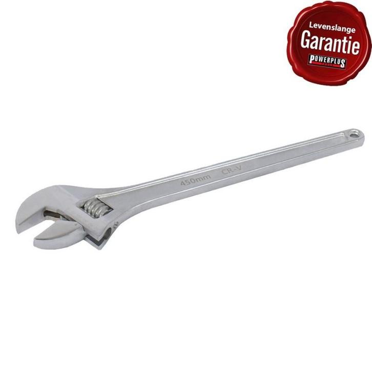 Verstelbare moersleutel 450 mm. – steeksleutel verstelbaar, Doe-het-zelf en Bouw, Werkbanken, Ophalen of Verzenden