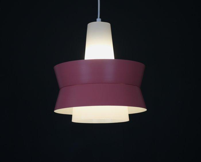 Roze en wit - Lampe à suspendre - Deens design - Aluminium,, Antiek en Kunst, Antiek | Verlichting