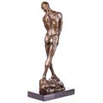 Figuur - Bronzefigur Skulptur Männlicher Akt Mann Bronze